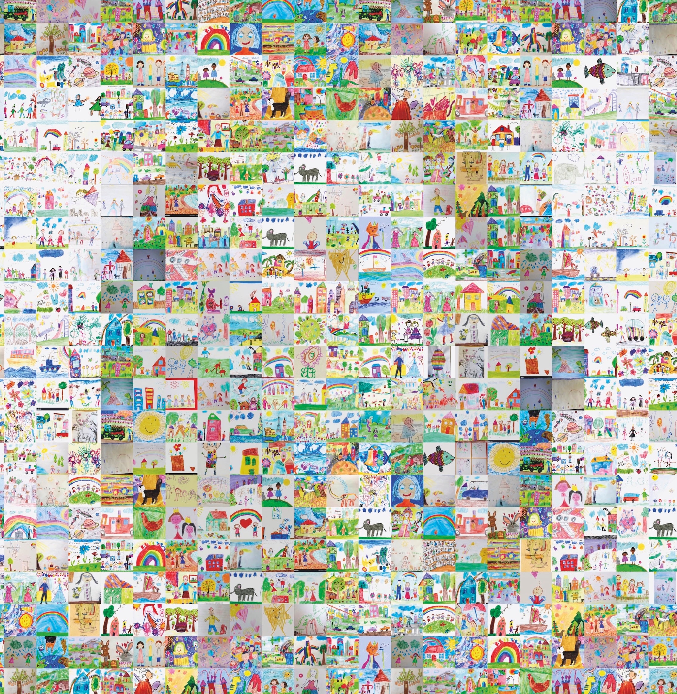 $1 VS Children's drawings