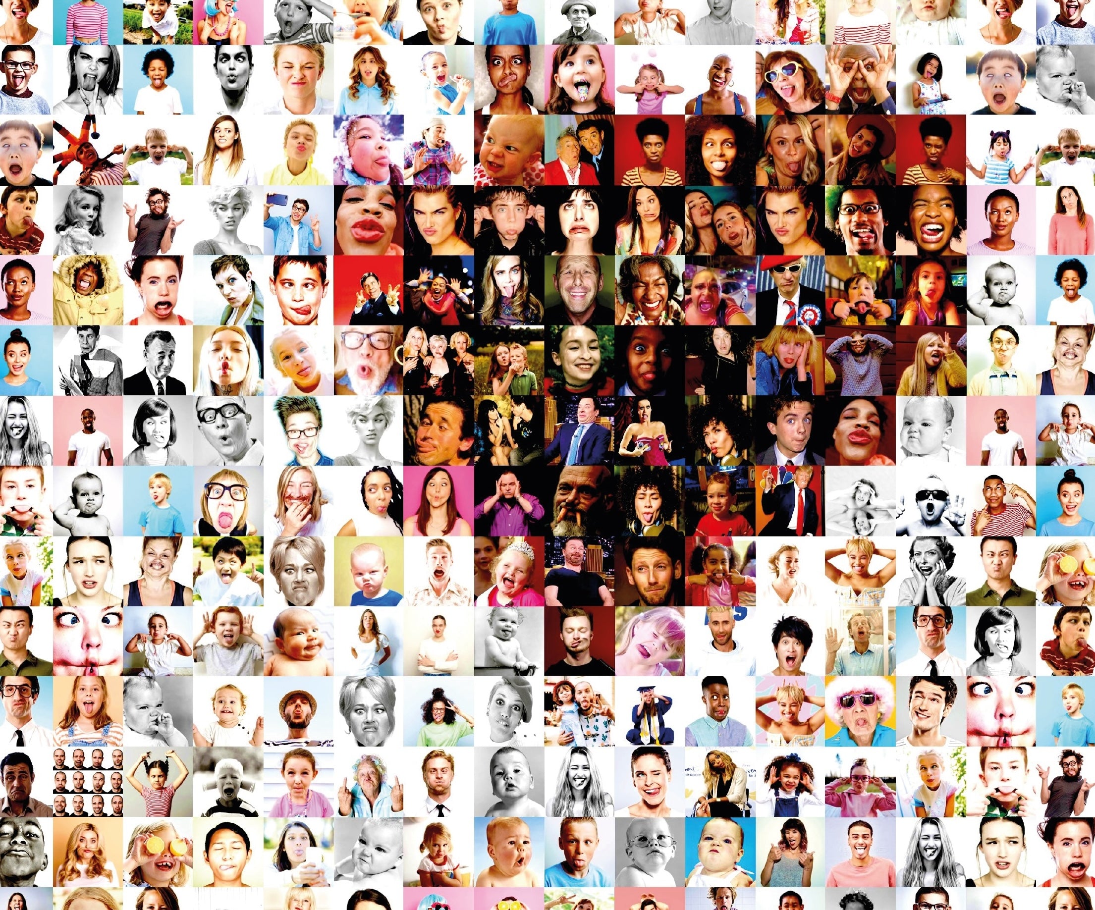 Girl with balloon vs Funny Faces