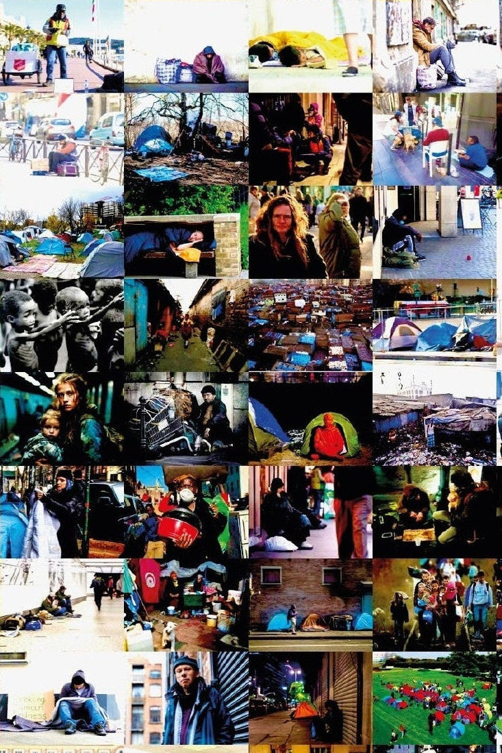 Girl with balloon vs Homeless