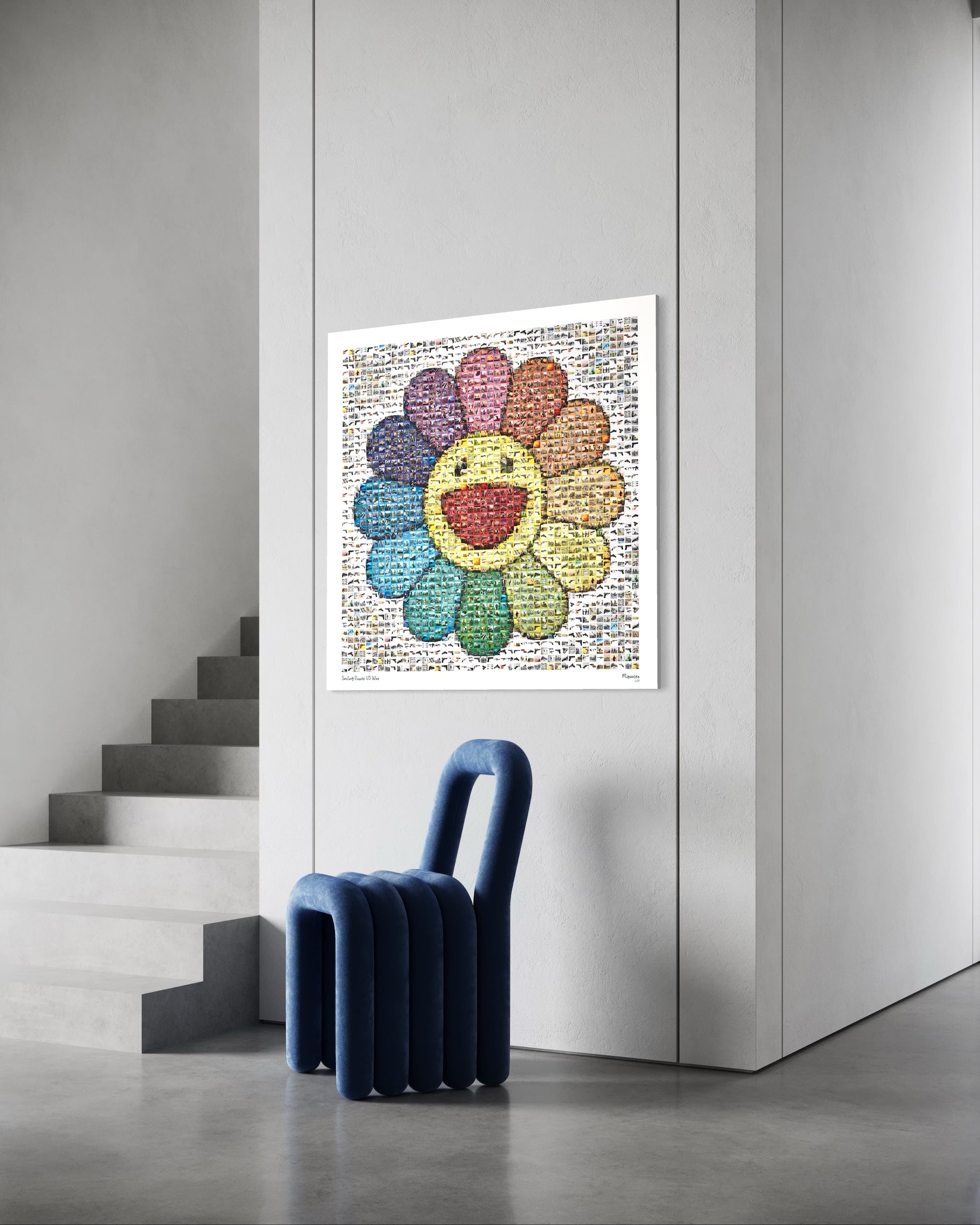 Smiling flower VS War