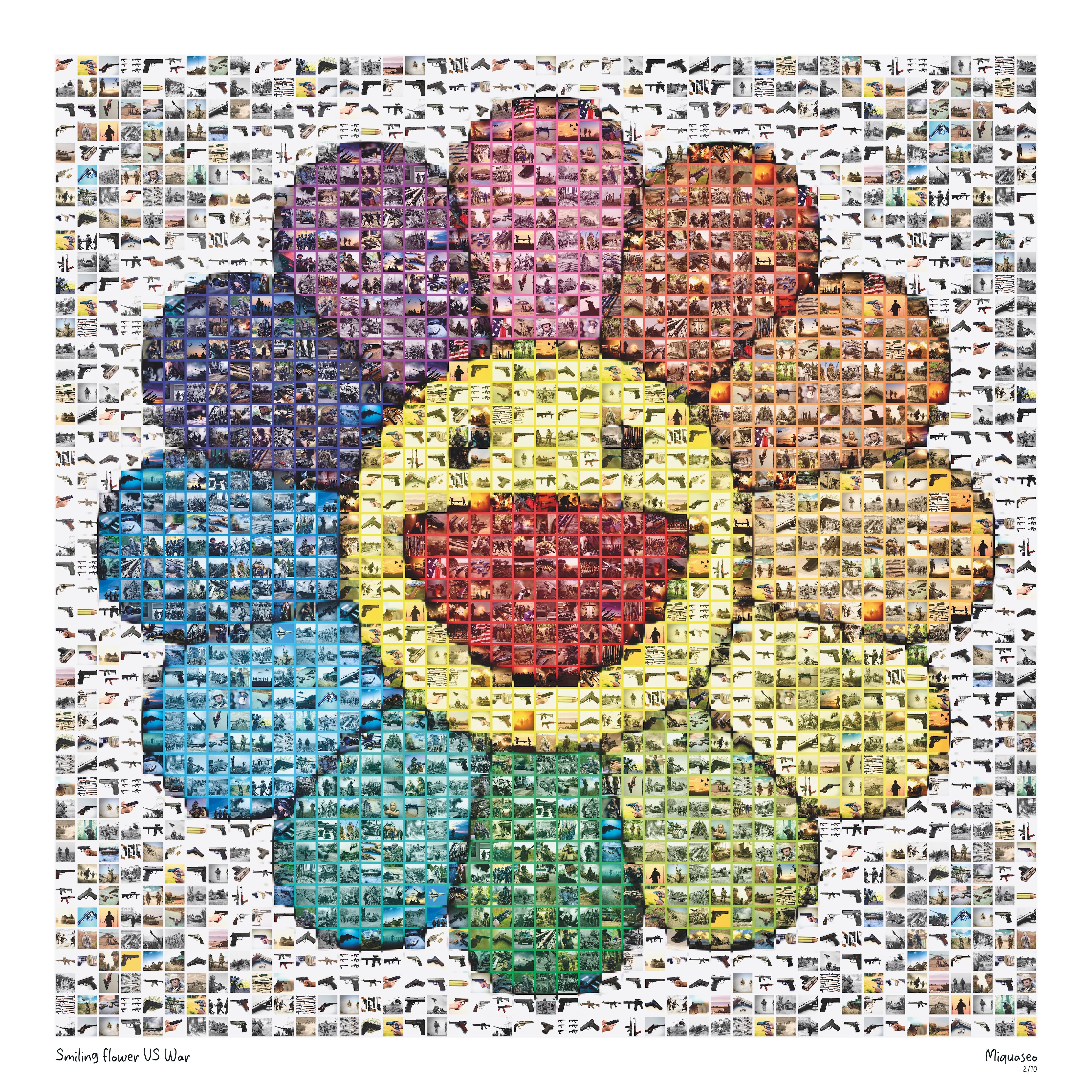 Smiling flower VS War