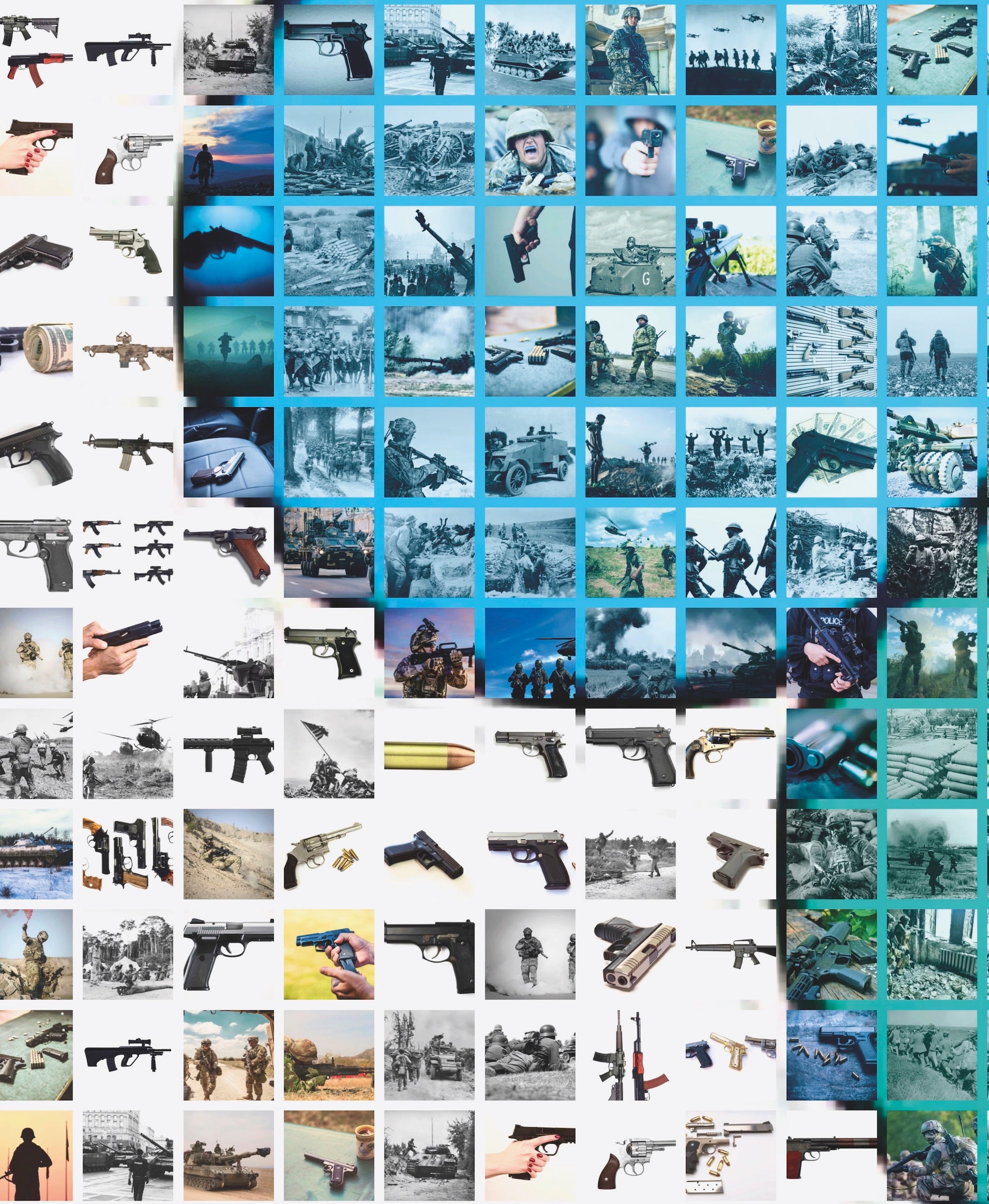 Smiling flower VS War