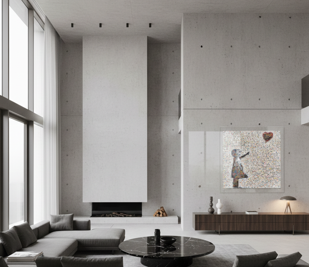 Girl with Balloon VS Art