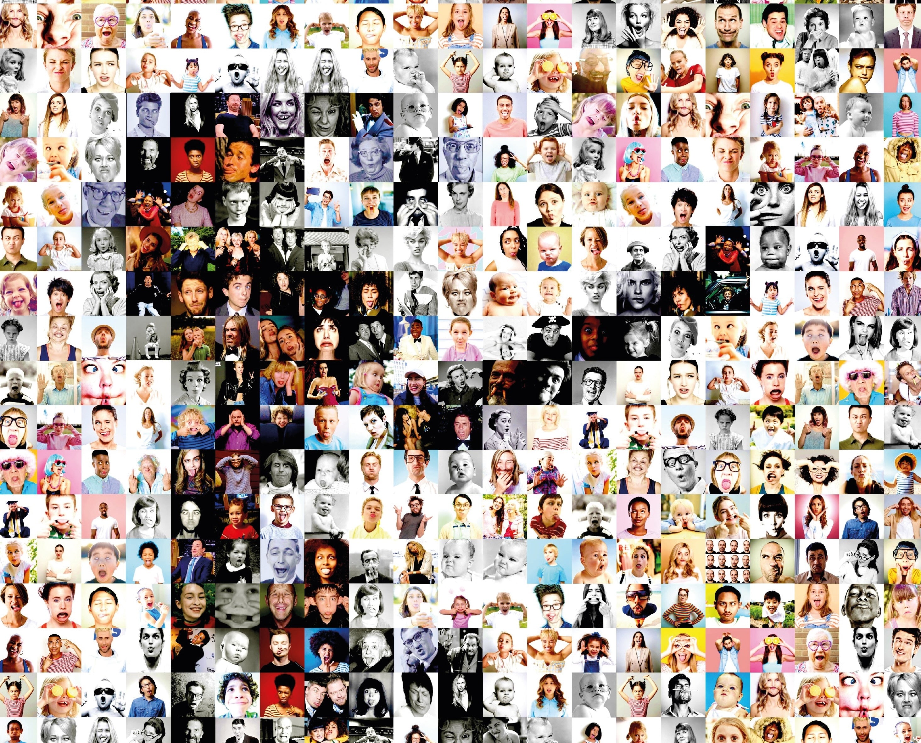 Girl with balloon vs Funny Faces