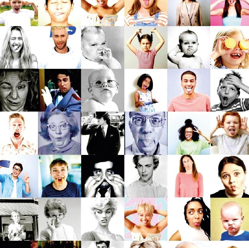 Girl with balloon vs Funny Faces