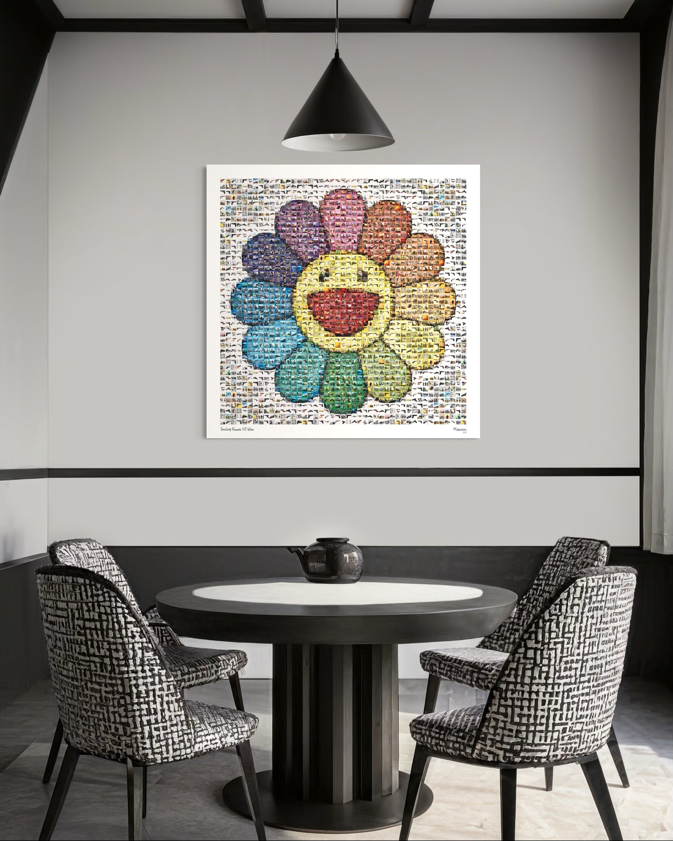 Smiling flower VS War