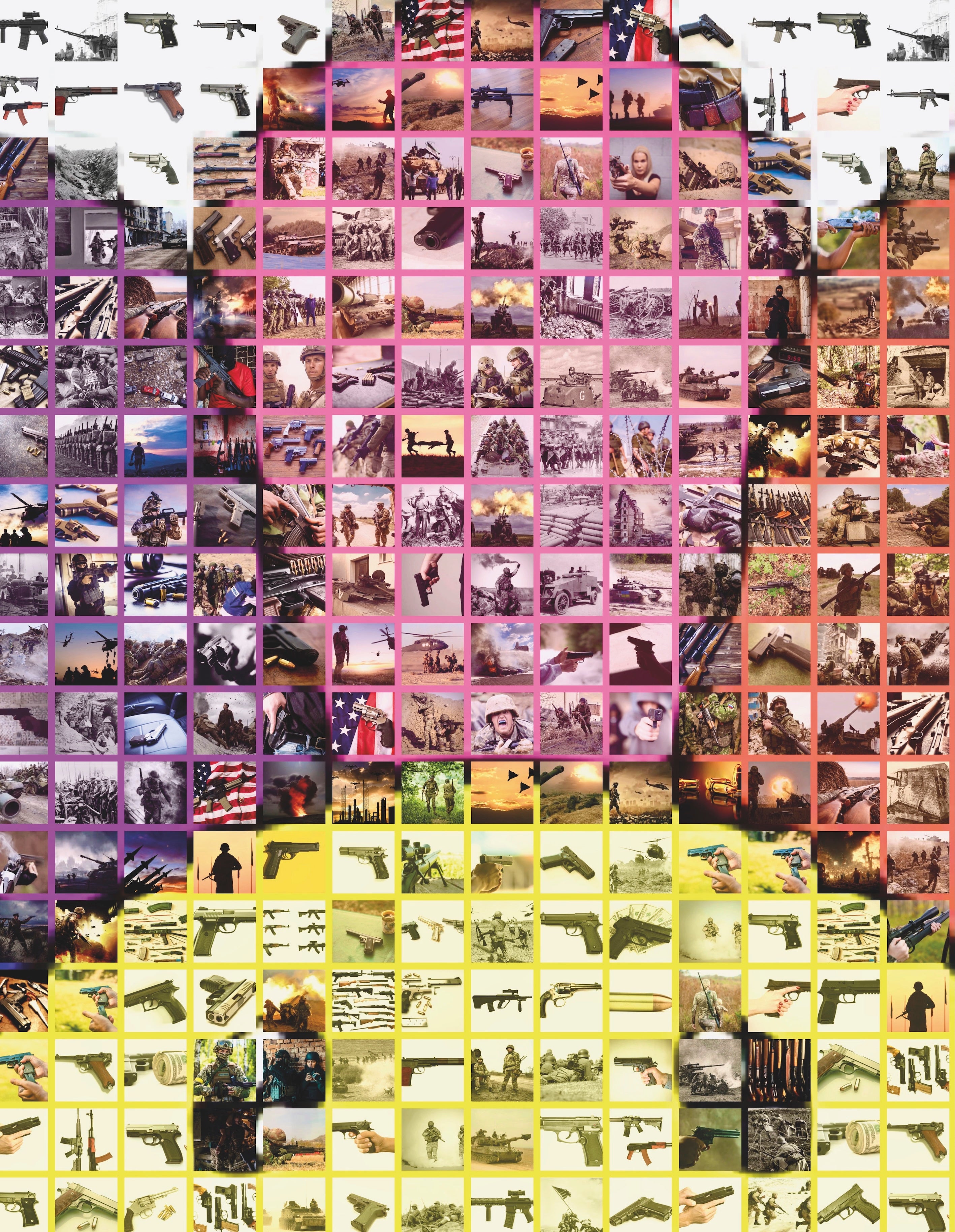 Smiling flower VS War